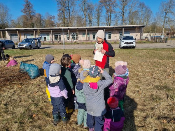 Storchennest, Kita, Umweltbildung, Ranger, Kinder, Nestbau, Kleine Wildhueter